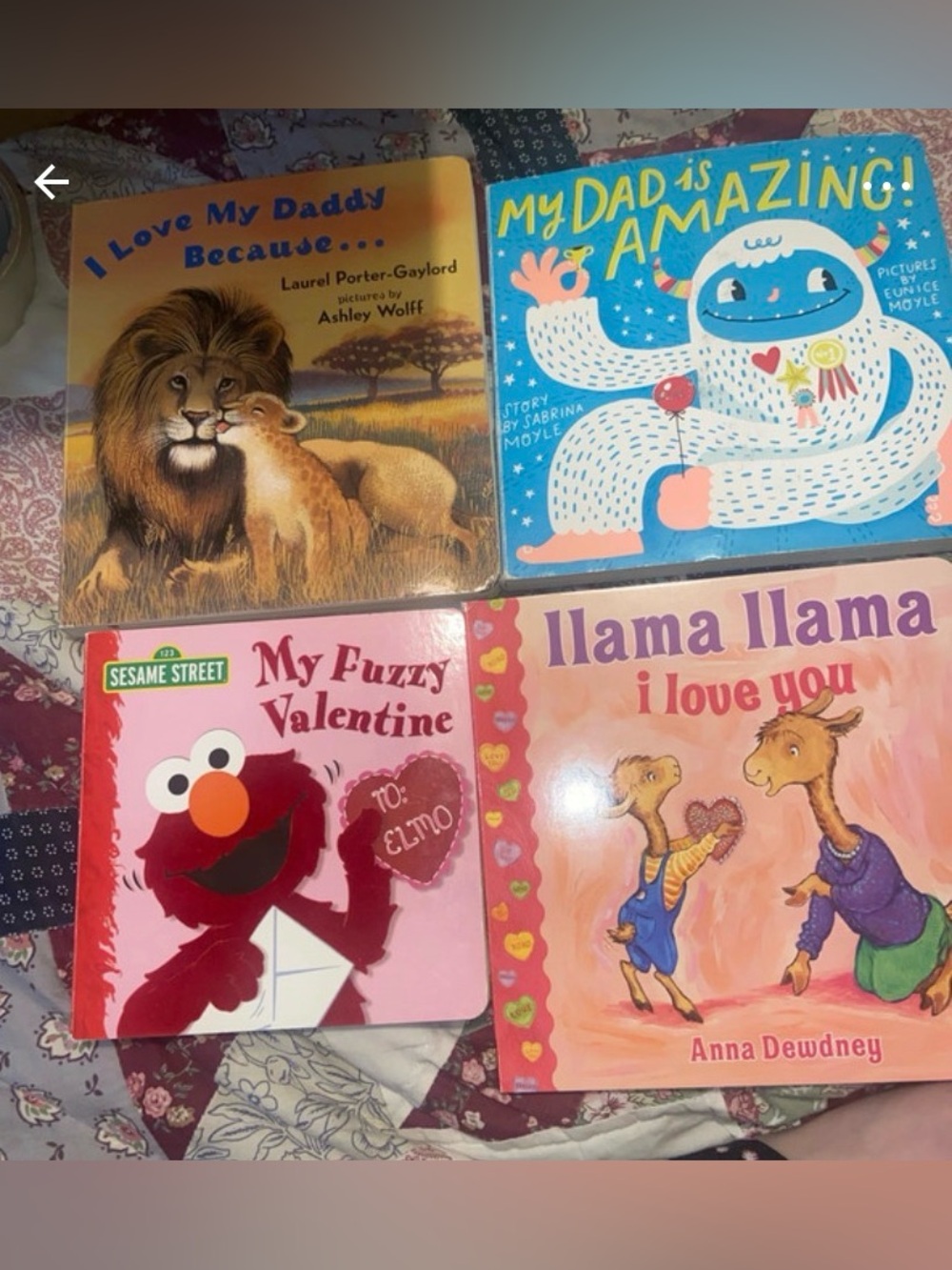 Love and Valentines Day Board Book Bundle of 4